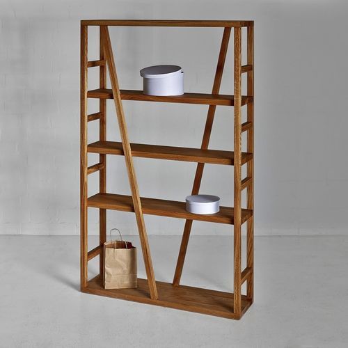 Scaffale a paravento - FACHWERK - vitamin design - design / in rovere / in MDF