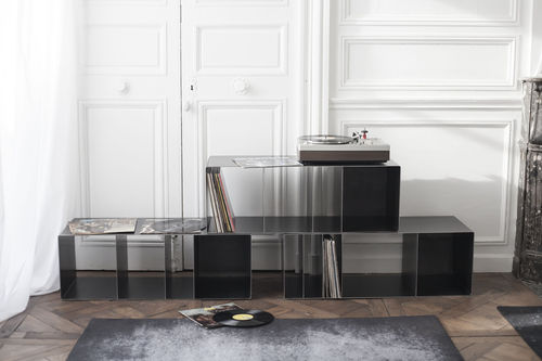 Scaffale modulare - QUATTRO : Vinyl 2  - VIDAME EDITIONS - design industriale / in acciaio / su misura