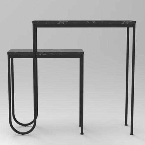Consolle contemporanea - NESTED - VIDAME EDITIONS - in ottone / in acciaio termolaccato / in marmo