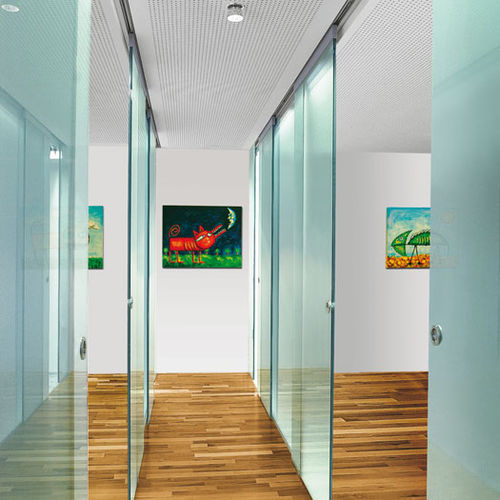Sistema scorrevole per porta - GM TOPROLL&reg; 100 - Glas Marte GmbH - per porta in vetro