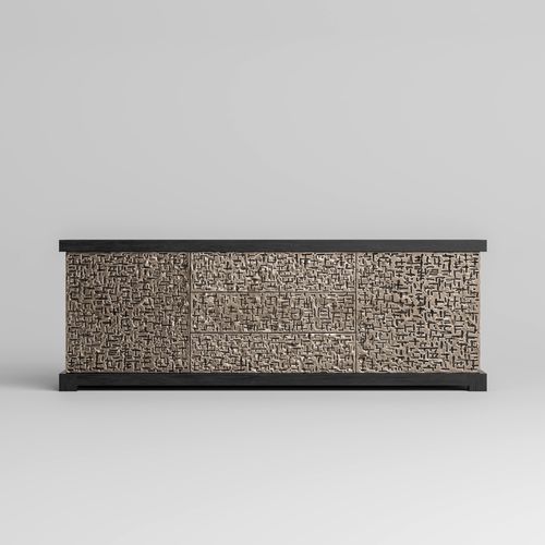 Credenza contemporanea - SHAWN - Aguirre Design - in rovere / in noce / in bronzo