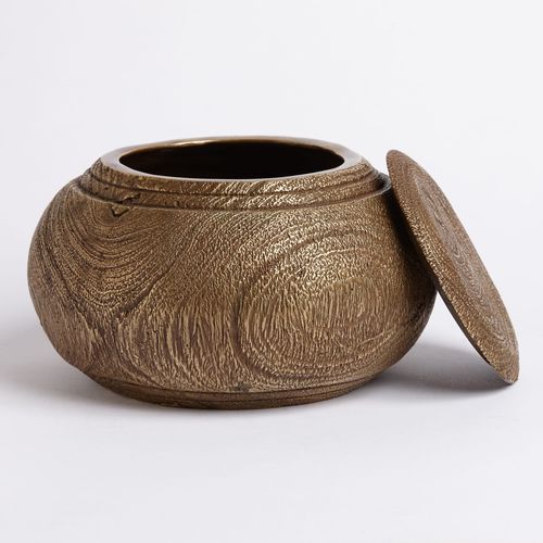 Contenitori portaoggetti in bronzo - DUNE - Aguirre Design - con coperchio