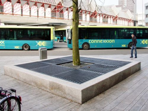 Griglia per alberi quadrata - LOT - ANAE street furniture - in ghisa / in acciaio