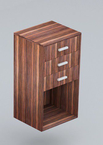 Cassettiera per ufficio in legno - B/CAS - Italvetrine - 3 cassetti / modulare / classica