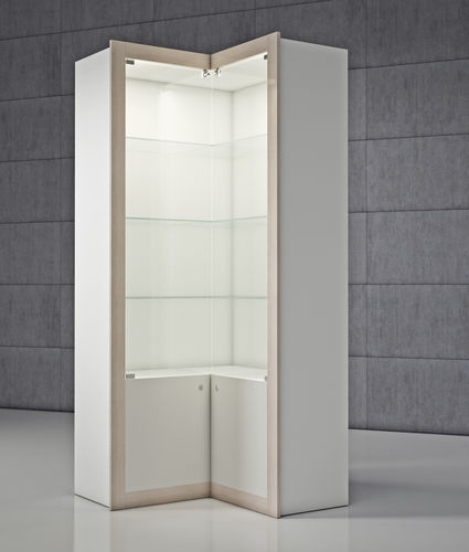 Vetrina contemporanea - QF/AA - Italvetrine - in vetro temprato / in acero / in legno di rosa