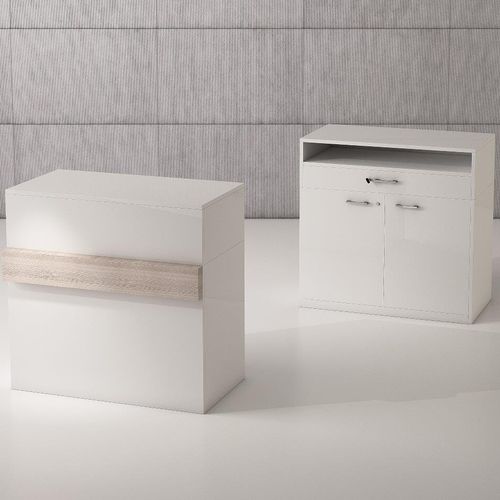 Banco cassa modulare - QF/10BS - Italvetrine - in legno / per negozio / bianco