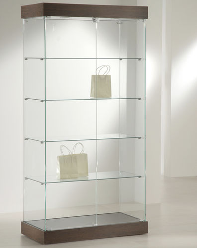 Vetrina contemporanea - 131/CC - Italvetrine - in vetro temprato / in legno / illuminata