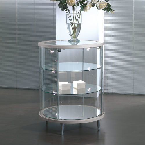 Vetrina contemporanea - 203/B - Italvetrine - con piedi / in vetro temprato / illuminata