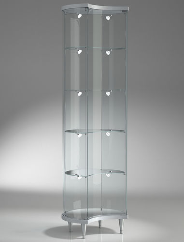 Vetrina contemporanea - 203/ML - Italvetrine - con piedi / in vetro temprato / illuminata