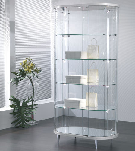Vetrina contemporanea - 203/OG - Italvetrine - con piedi / in vetro temprato / illuminata
