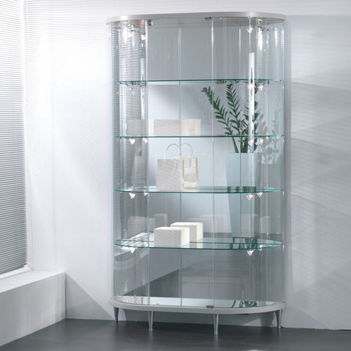 Vetrina contemporanea - 203/M - Italvetrine - con piedi / in vetro temprato / illuminata