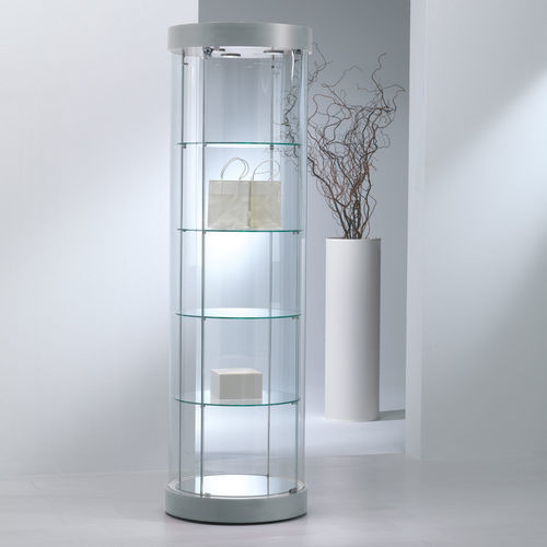 Vetrina contemporanea - 209/R7 - Italvetrine - in vetro temprato / illuminata / con serratura integrata