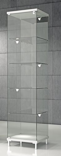 Vetrina contemporanea - Q/45 - Italvetrine - con piedi / in vetro temprato / in legno