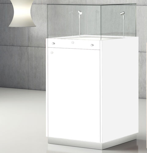 Vetrina contemporanea - Q/50L - Italvetrine - in vetro / in legno / illuminata