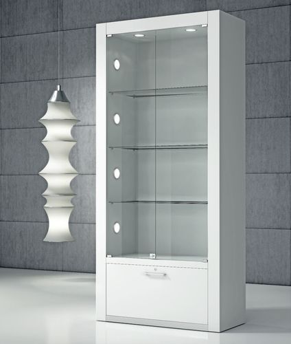 Vetrina contemporanea - Q/80 - Italvetrine - in vetro temprato / in legno / illuminata