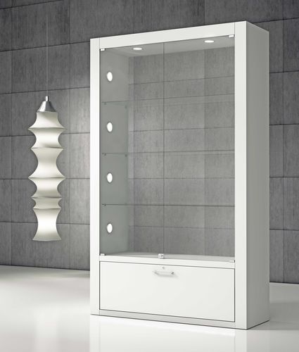 Vetrina contemporanea - Q/120BF - Italvetrine - in vetro temprato / in legno / illuminata