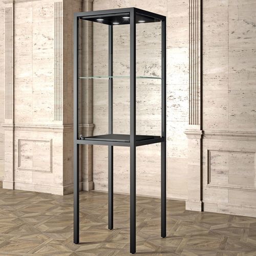Vetrina contemporanea - MU/60F - Italvetrine - con piedi / in vetro temprato / in ferro
