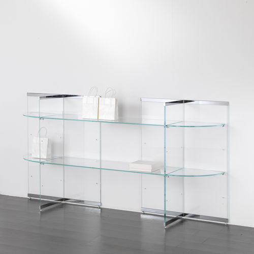 Mensola - COM/GS16 - Italvetrine - contemporaneo / in cromo / in vetro
