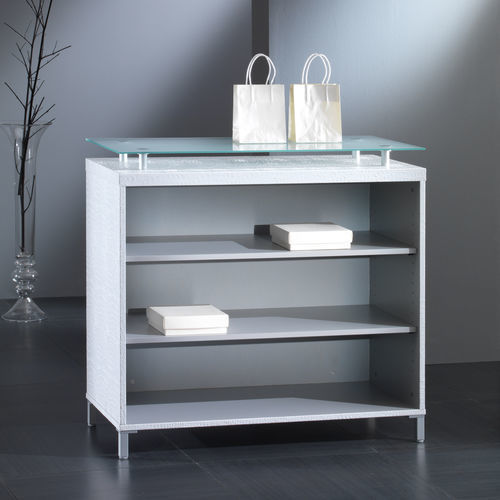 Scaffale basso - 10/B - Italvetrine - contemporaneo / in legno / in vetro