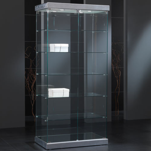 Vetrina contemporanea - 9/S - Italvetrine - in vetro temprato / in ecopelle / illuminata