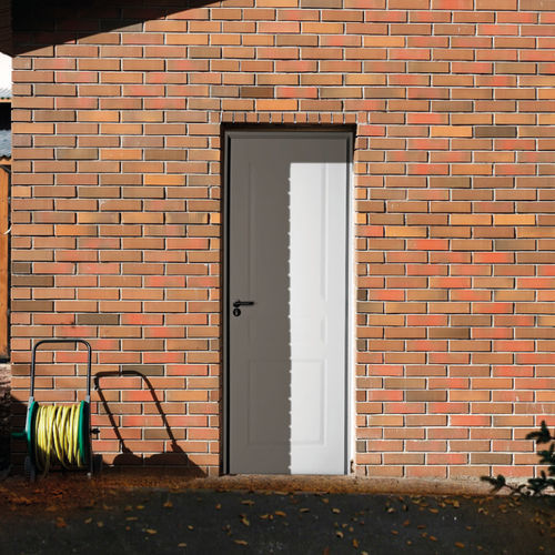 Porta di servizio - STAM  - Andreu Barberá, S.L. - in acciaio galvanizzato / battente / contemporanea