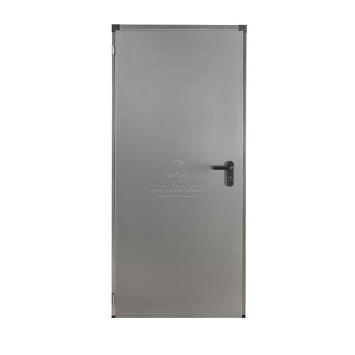 Porta in acciaio galvanizzato - SMART GALVA - Andreu Barberá, S.L. - di servizio / in lamiera d'acciaio / battente