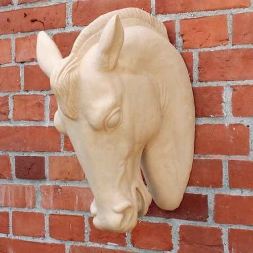 Scultura in terracotta - HORSE HEAD - GOLEM Baukeramik - da esterno / da parete / a muro
