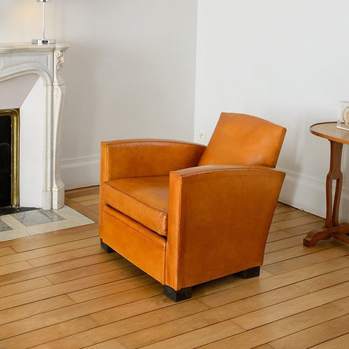 Poltrona club Art Deco - New-York - ClubSpirit - in pelle / in tessuto / in faggio