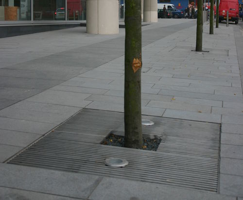 Griglia per alberi quadrata - 3000 1200 SS/ST - Architectural Street Furnishings - in acciaio