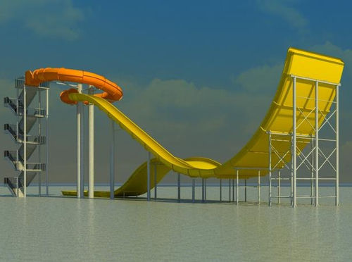 Scivolo girevole - TURBOLANCE - Polin Waterparks - per parco acquatico / per ciambelle gonfiabili / tubolare