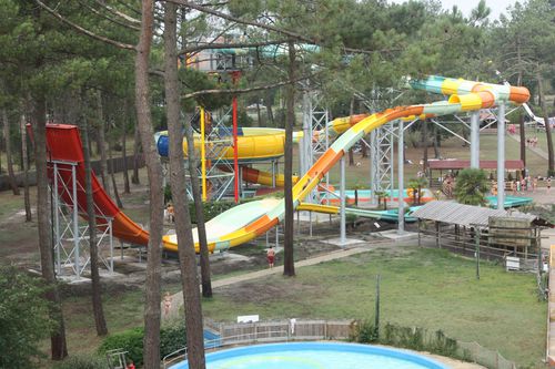 Scivolo girevole - RACER TWIN HYBRID - Polin Waterparks - per parco acquatico / tubolare