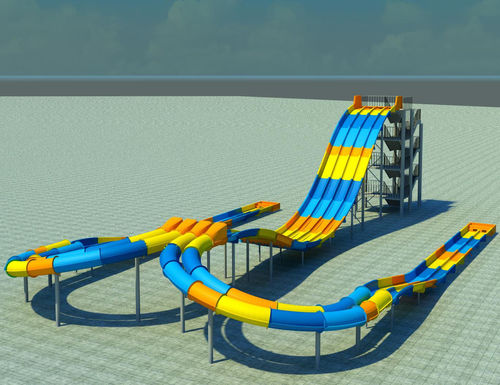 Scivolo dritto - DRAGERO - Polin Waterparks - per parco acquatico / multiplo