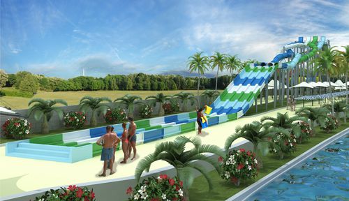 Scivolo dritto - TWISTER RACER - Polin Waterparks - girevole / per parco acquatico / multiplo