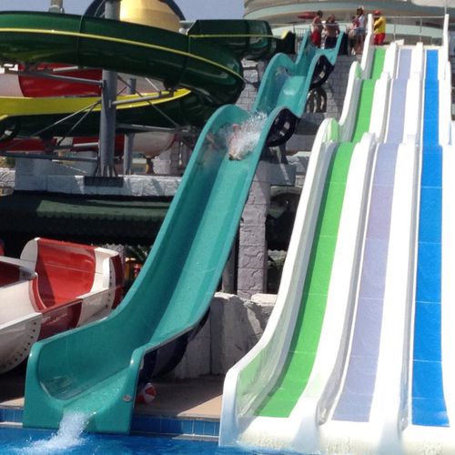 Scivolo dritto - KAMIKAZE - Polin Waterparks - per parco acquatico / ad alta velocità