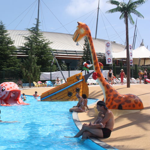 Doccia fibra di vetro - GIRAFFE - Polin Waterparks - per parco acquatico / per bambini