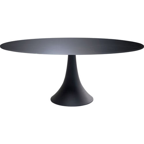 Tavolo da pranzo contemporaneo - Possibilita - KARE Design - in ceramica / con supporto in alluminio laccato / ovale