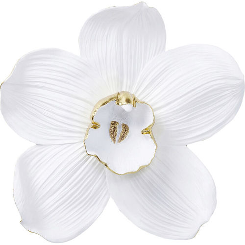 Scultura in resina - Orchid - KARE Design - a muro / bianca / dorata