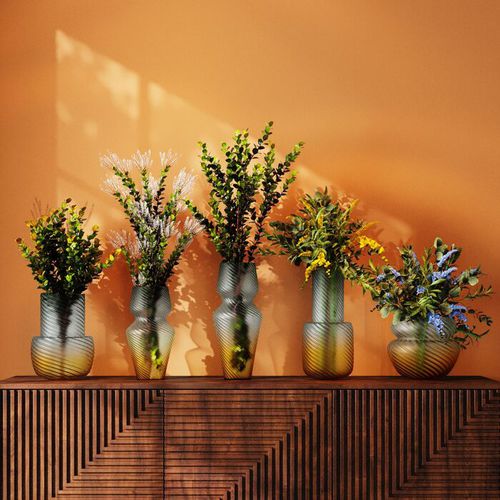 Vaso contemporaneo - Paris - KARE Design - in vetro soffiato / fatto a mano / da tavolo