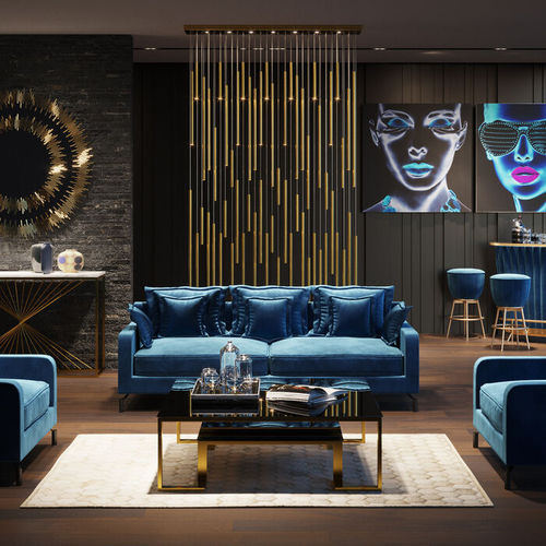 Lampada a sospensione - LIVING VEGAS - KARE Design - in acciaio inossidabile / in acciaio con rivestimento a polvere / contemporanea