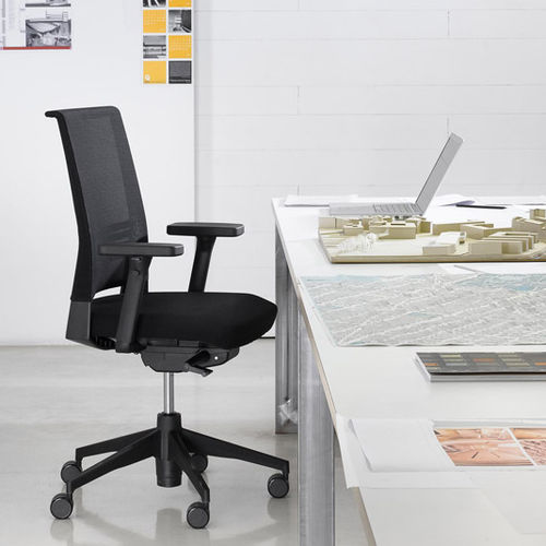 Sedia da ufficio contemporanea - SLAT16  - Dynamobel - da interno / in tessuto / in schiuma di poliuretano