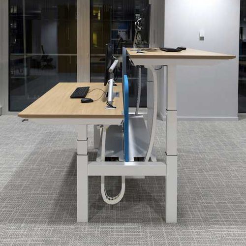 Scrivania contemporanea - MOVE - Dynamobel - in laminato / ad altezza regolabile / contract
