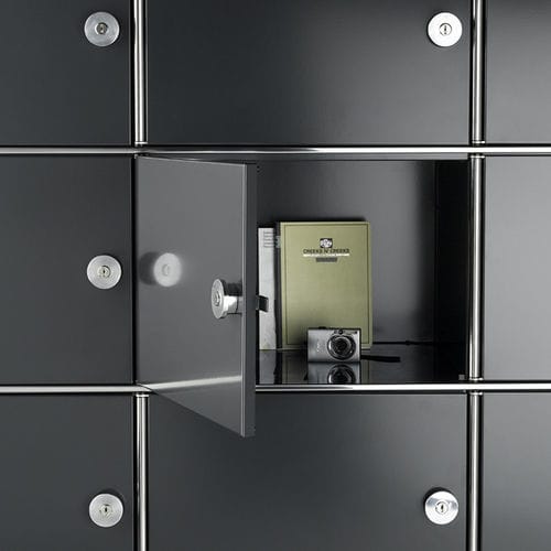 Armadietto spogliatoio in metallo - INOX-BOX - Dynamobel - a chiave / per ufficio / per stoccaggio