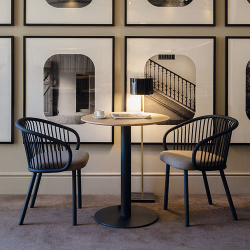 Tavolo da bistrot contemporaneo - FLAMINGO - expormim - in rovere / in legno massiccio / in MDF laccato