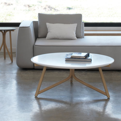 Tavolino basso contemporaneo - KIRI  - expormim - in legno massiccio / in legno laccato / in pietra naturale