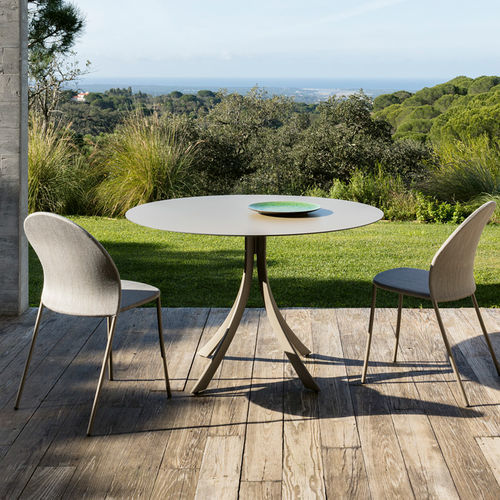 Tavolo da pranzo contemporaneo - FALCATA - expormim - in legno massiccio / in alluminio / in HPL