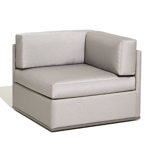 Poltrona contemporanea - MOOD XL - bivaq - in tessuto / d'angolo / grigia