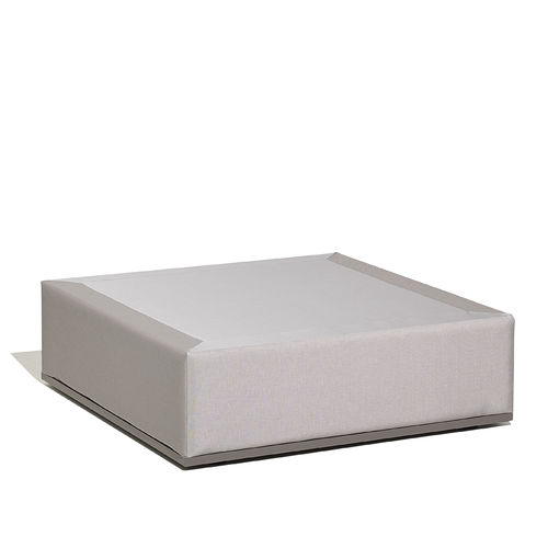 Tavolino basso contemporaneo - MOOD XL - bivaq - in tessuto / con supporto in metallo / quadrato