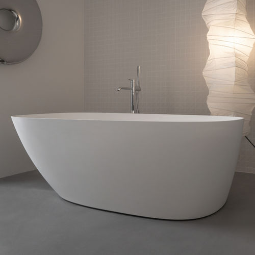 Vasca da bagno ovale -  FM010 - Inbani - da appoggio / in Solid Surface / bianca
