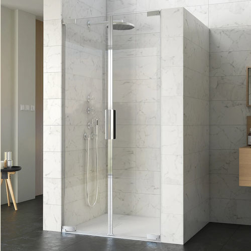 Parete doccia pivotante - Kinequartz équerres 2P - Kinedo - rettangolare / a nicchia / in vetro Securit®