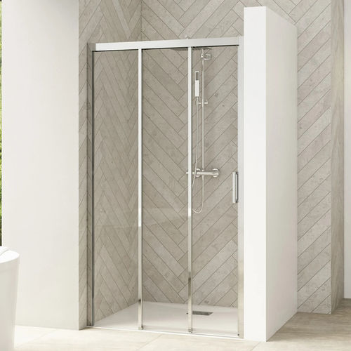 Parete doccia scorrevole - Smart Design 3V - Kinedo - rettangolare / a nicchia / in vetro Securit®
